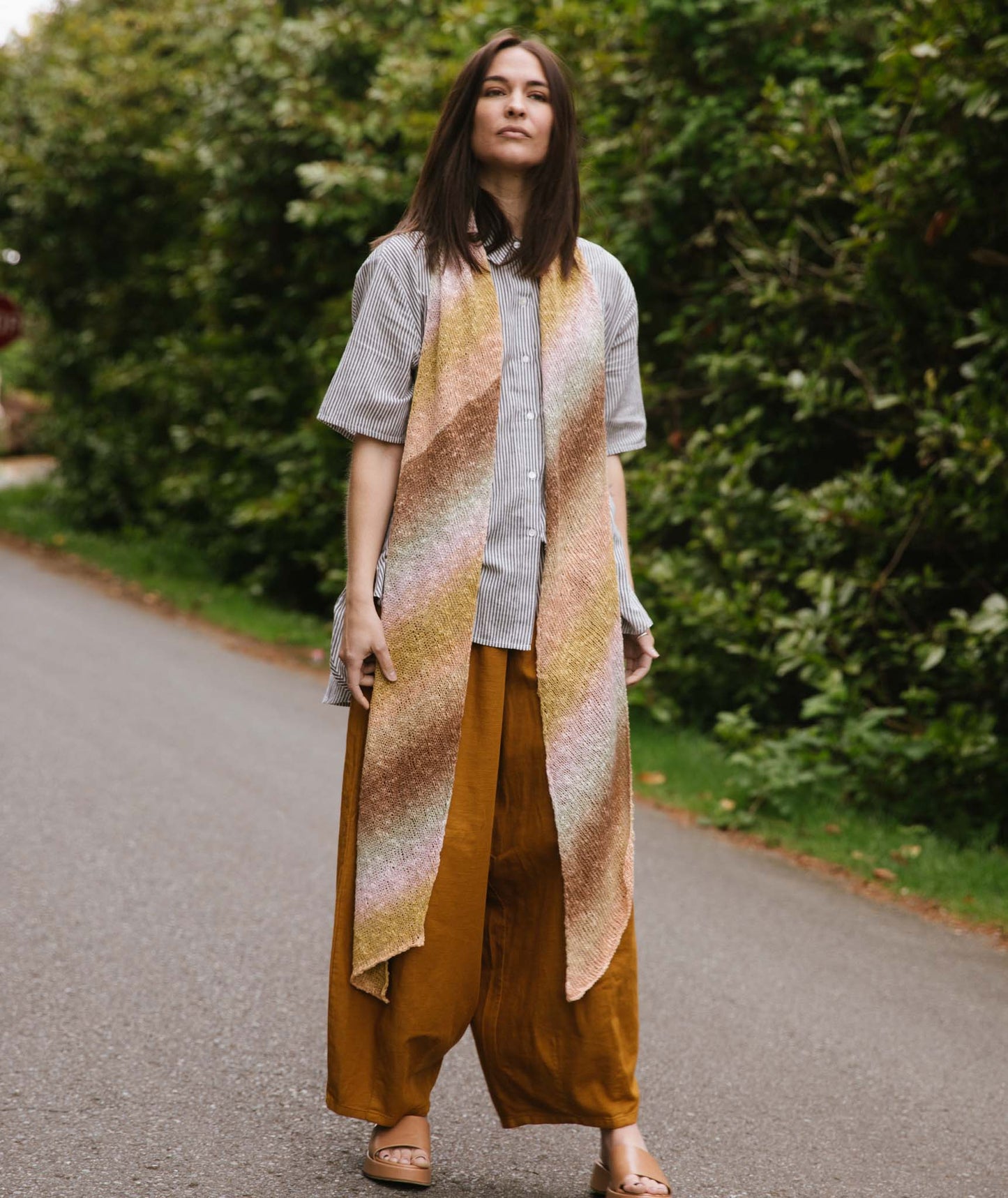 Bias 'Before & After' Scarf Using Lang Linello