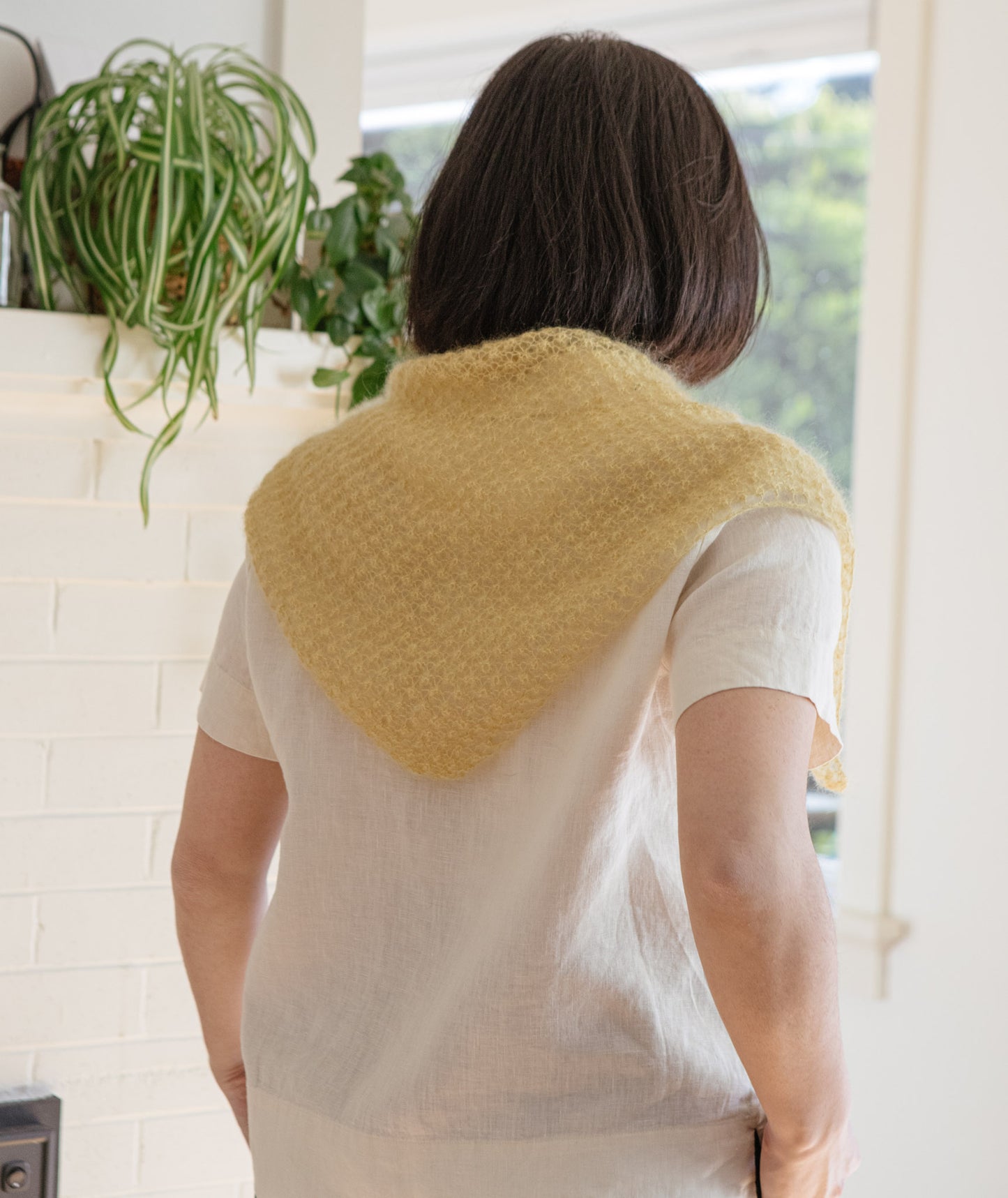 Free Pattern - Blackberry Kerchief in Isager Silk Mohair