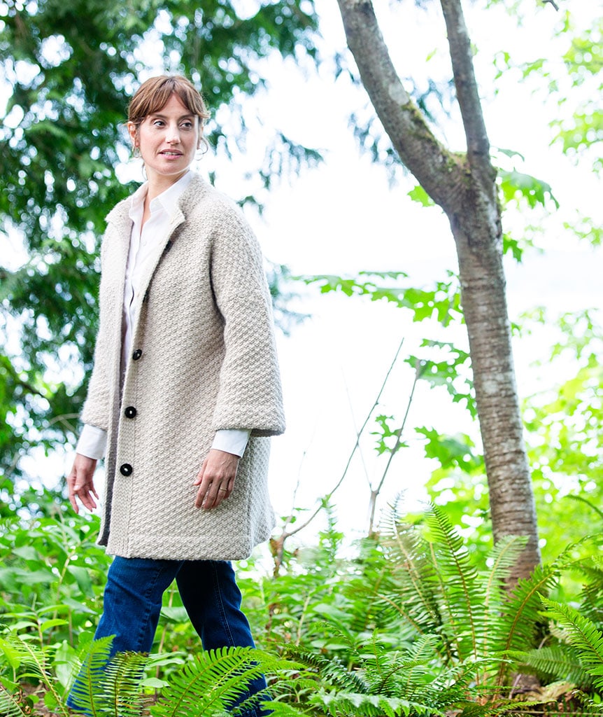 Car Coat Using Rowan Coccon – Churchmouse Yarns & Teas