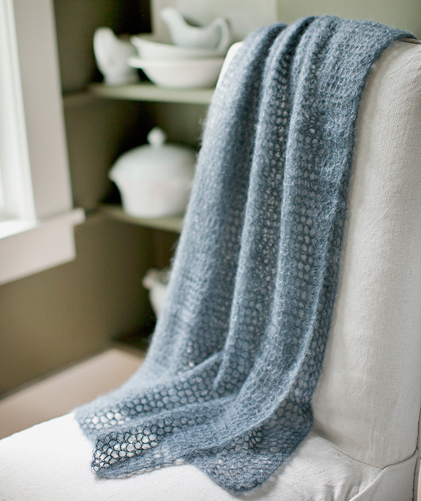 Kelly's Frothy Crocheted Wrap Using Rowan Kidsilk Haze