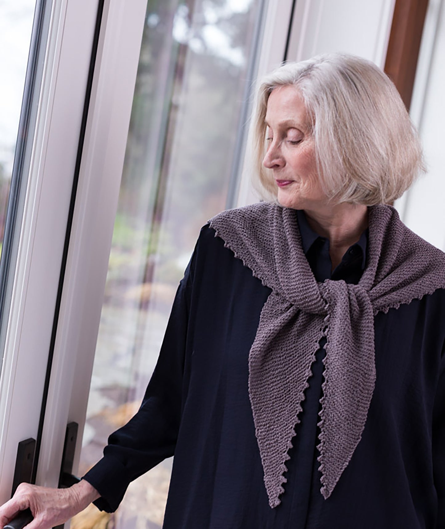 Pinking Shears Scarf Using Shibui Reed