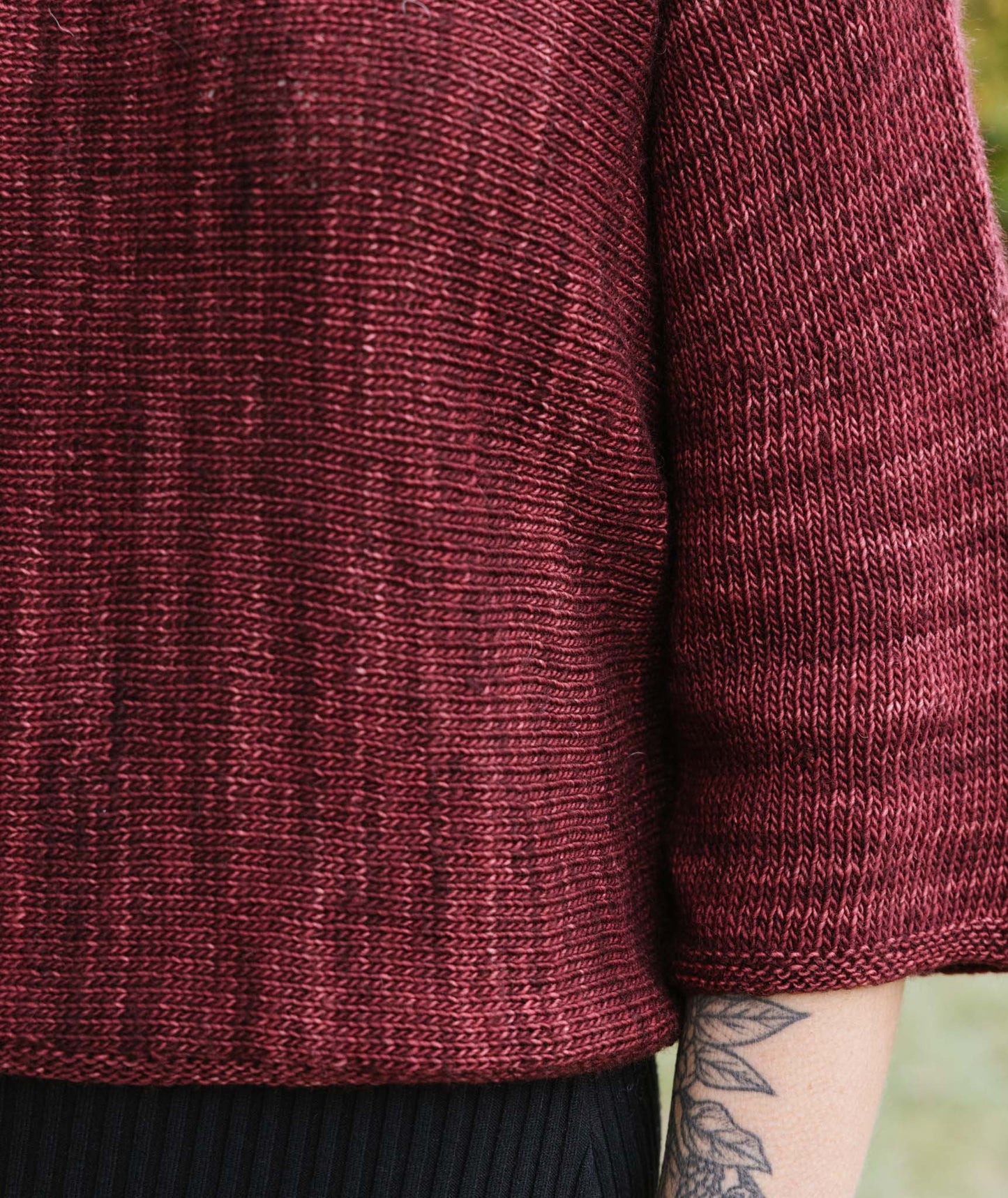 Sideways Tee: Sleeves Version Using Madelinetosh Tosh Merino Light