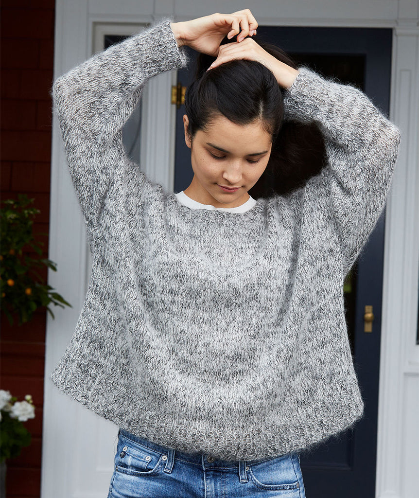 Easy Relaxed Pullover Using Rowan Kidsilk Haze & Rowan Fine Lace