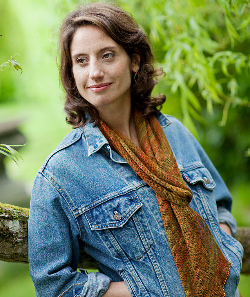 Bias 'Before & After' Scarf Using Classic Elite Silky Alpaca