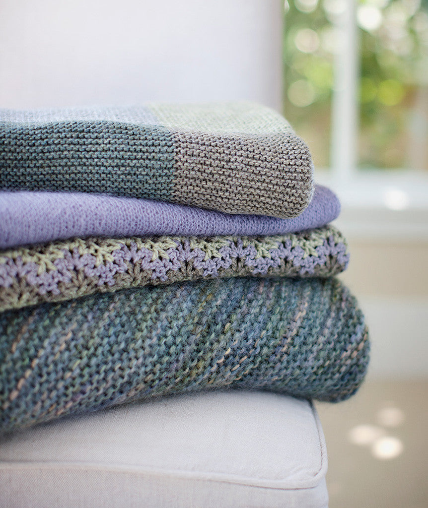 Big Garter Blocks Throw & Afghan (in 5 or 7 colors)