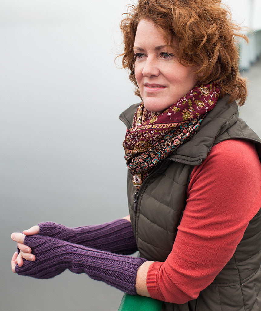 Ferryboat Mitts Using Debbie Bliss Blue Faced Leicester Aran