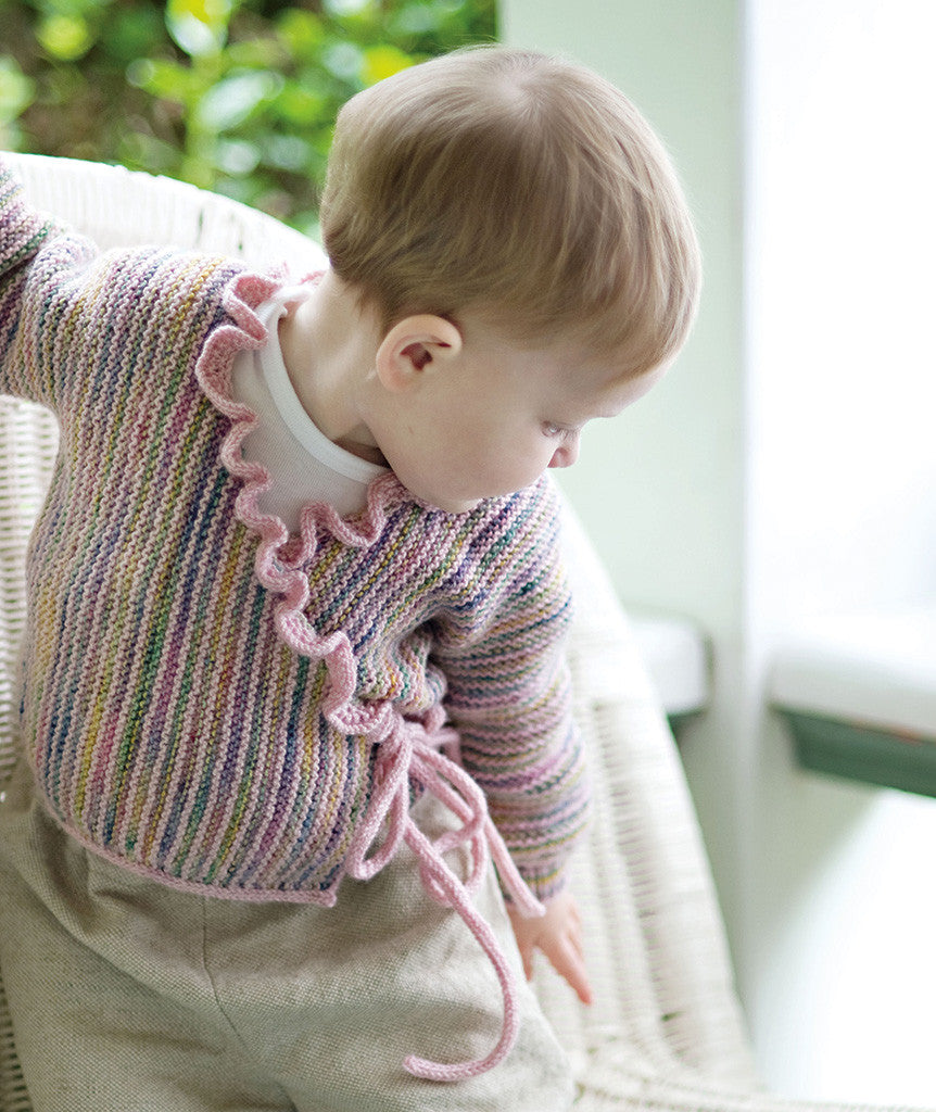 Baby Wrap Sweater Using Koigu KPM & KPPPM