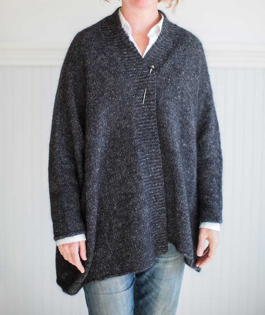 Modern Wrapper Using Rowan Valley Tweed & Kidsilk Haze