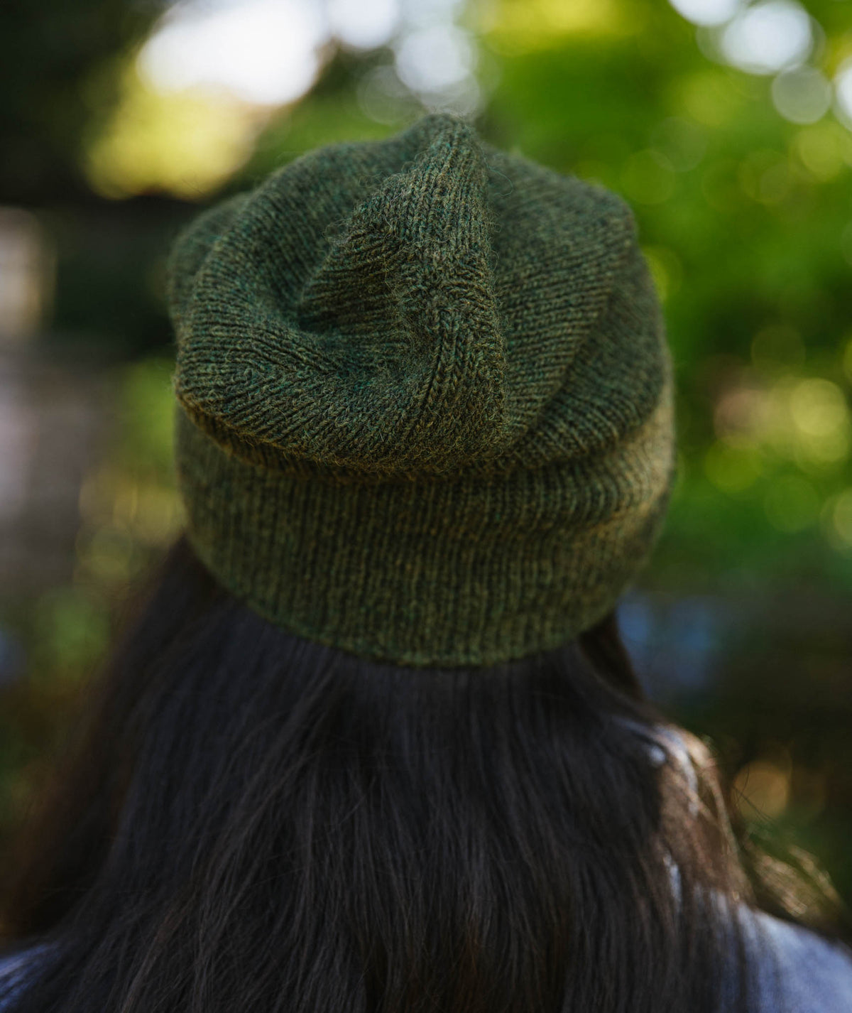 Ribbed Watch Cap Using Blue Sky Fibers Woolstok Light