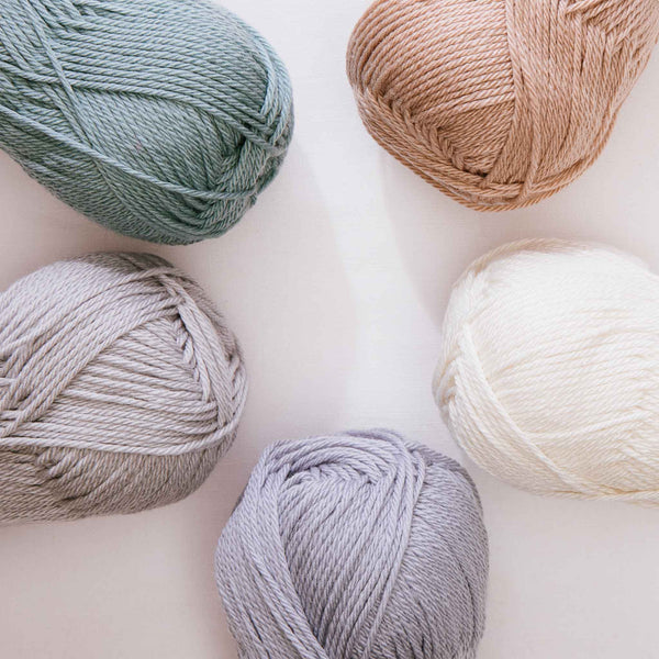Lot Of VTG Acrylic & Wool Yarn White Cream Knitting Crocheting