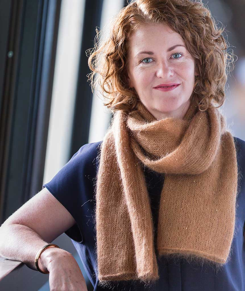 Alexandra's Airplane Scarf: Beaded Version Using Rowan Kidsilk Haze