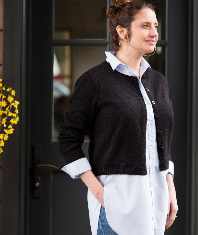 Quintessential Cardigan Using Madelinetosh Tosh Lunar