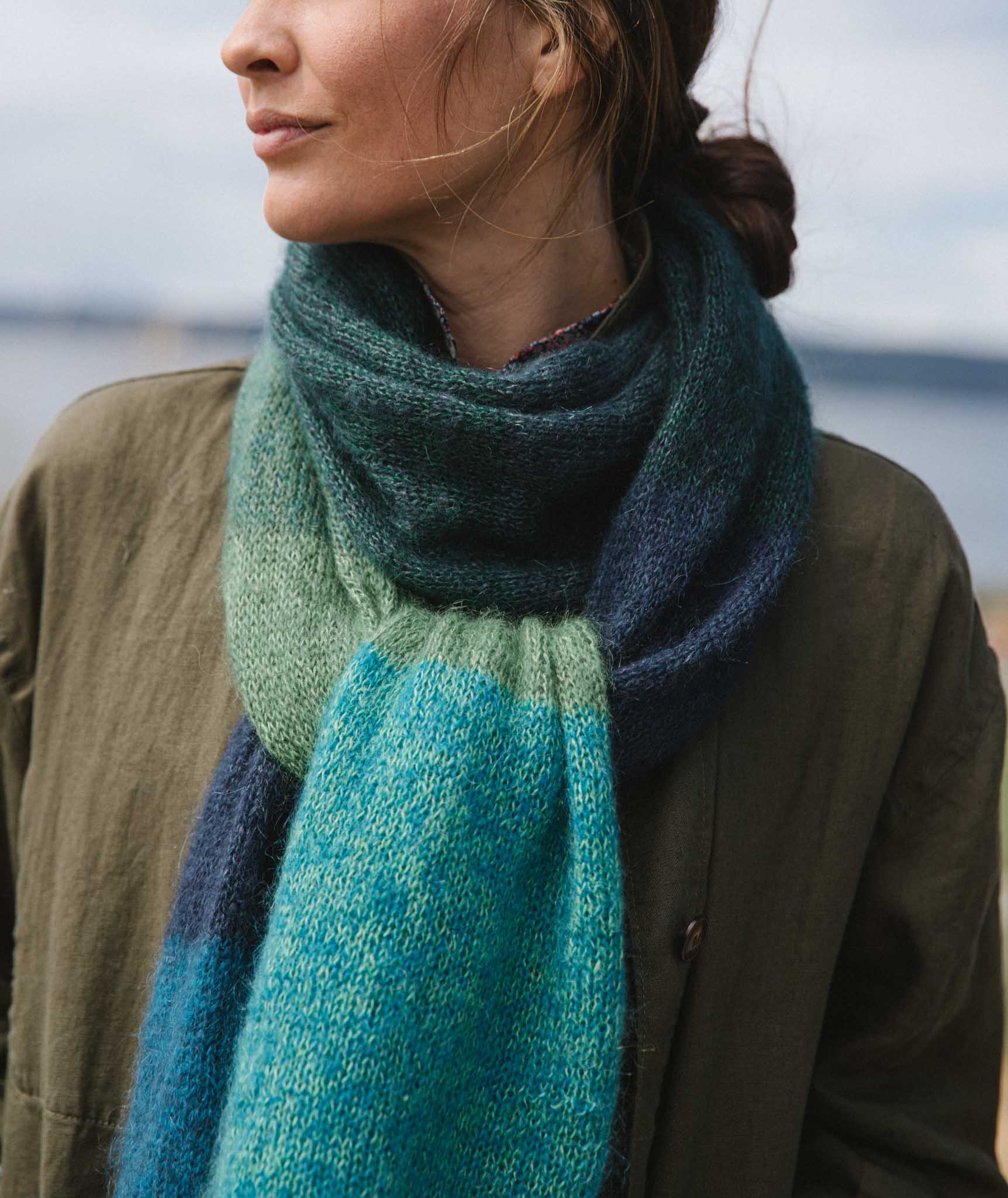 Color Play Mohair Scarves & Wraps