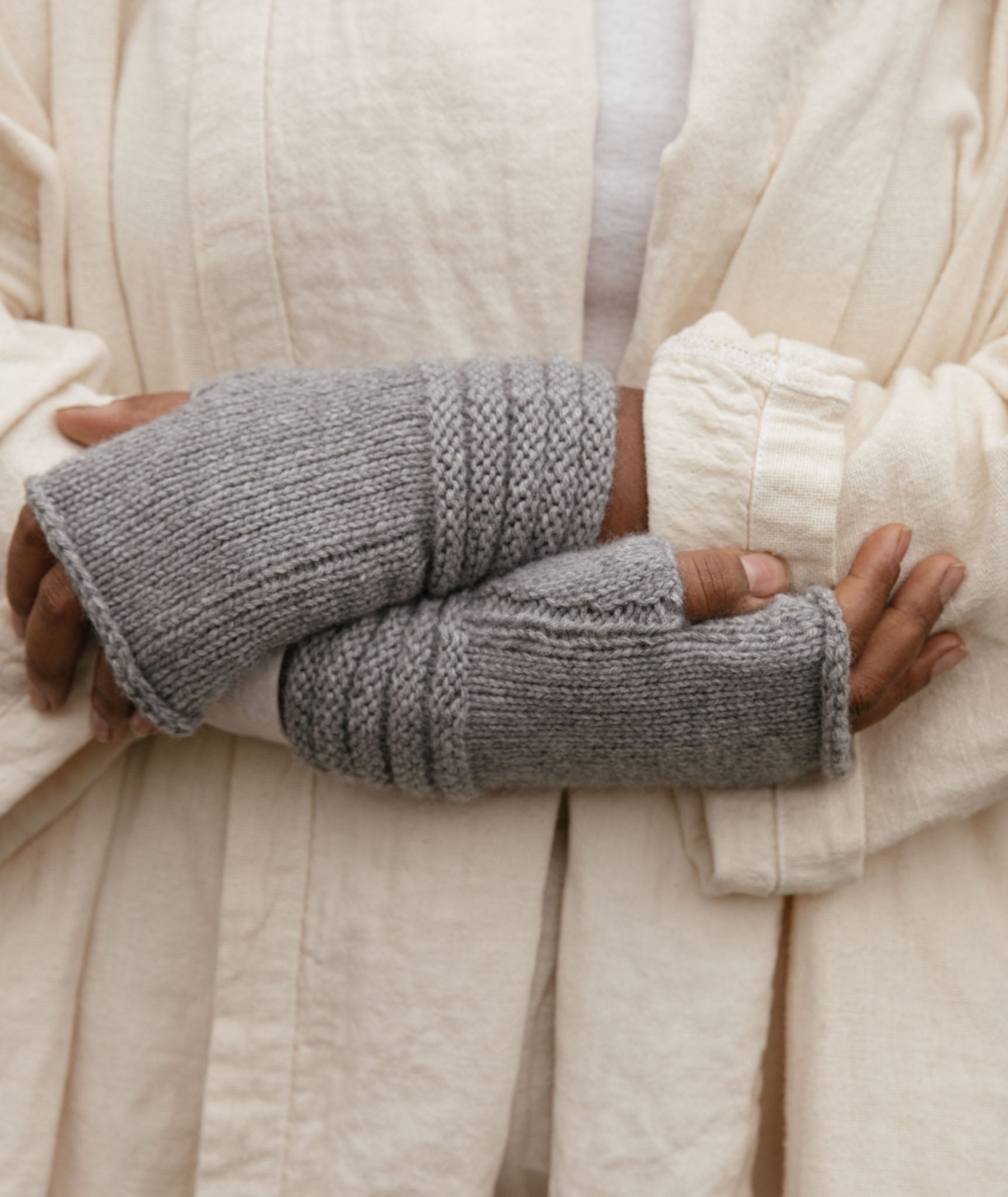 Welted Fingerless Gloves