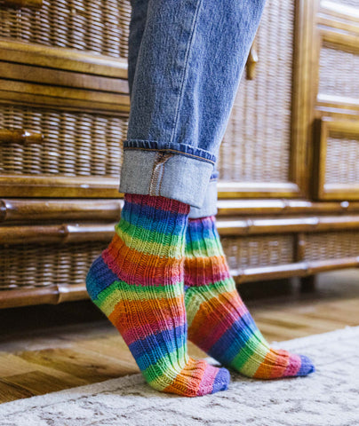Basic Socks Using Regia 6-Ply Color