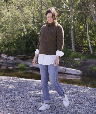 Better-Than-Basic Pullover Using The Fibre Co. Cumbria