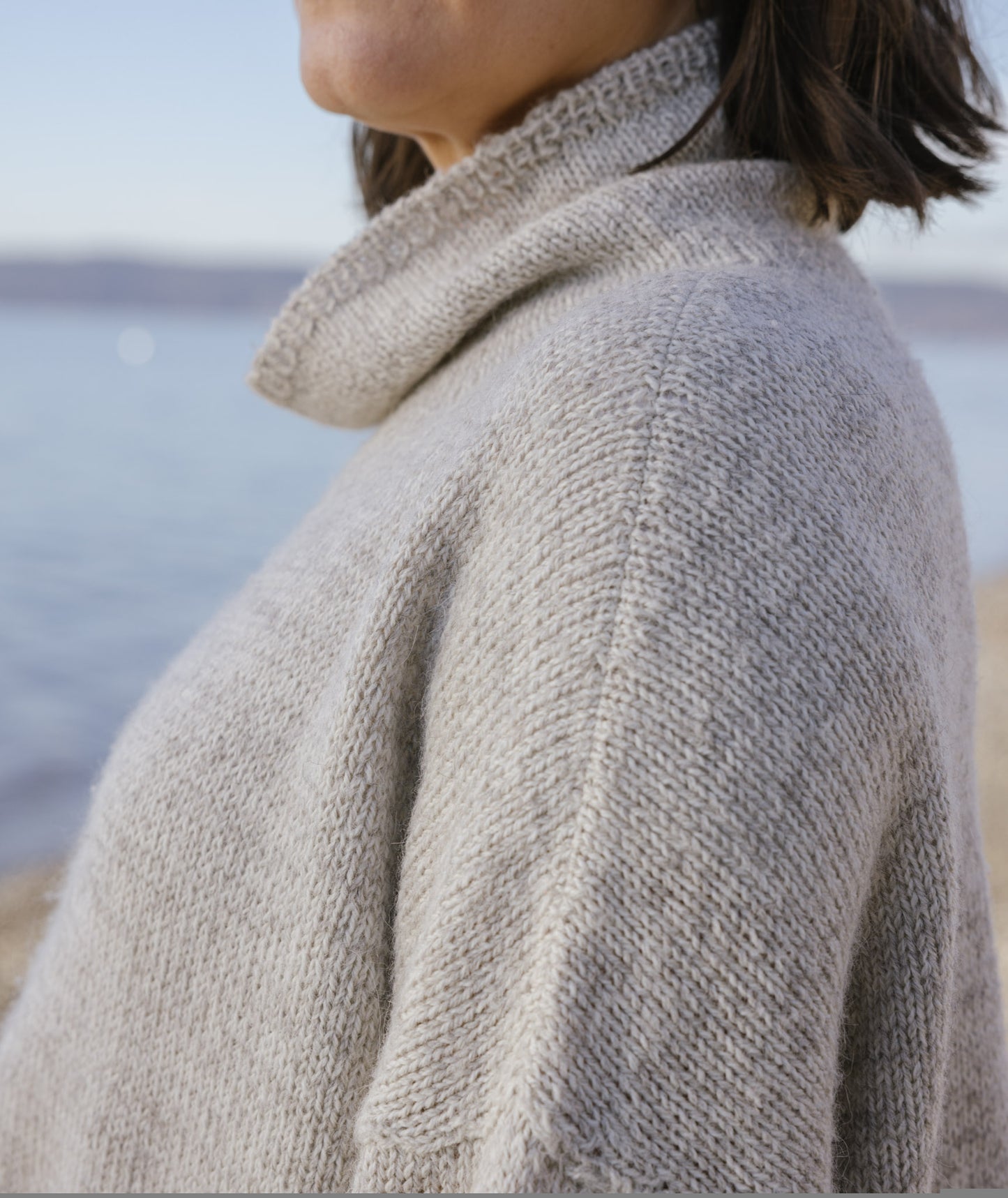 Better-Than-Basic Pullover (Funnel-Neck Version) Using Isager Alpaca 2