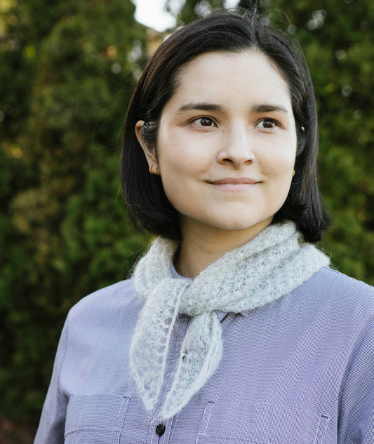 Free Pattern - Blackberry Kerchief in Rowan Kidsilk Haze