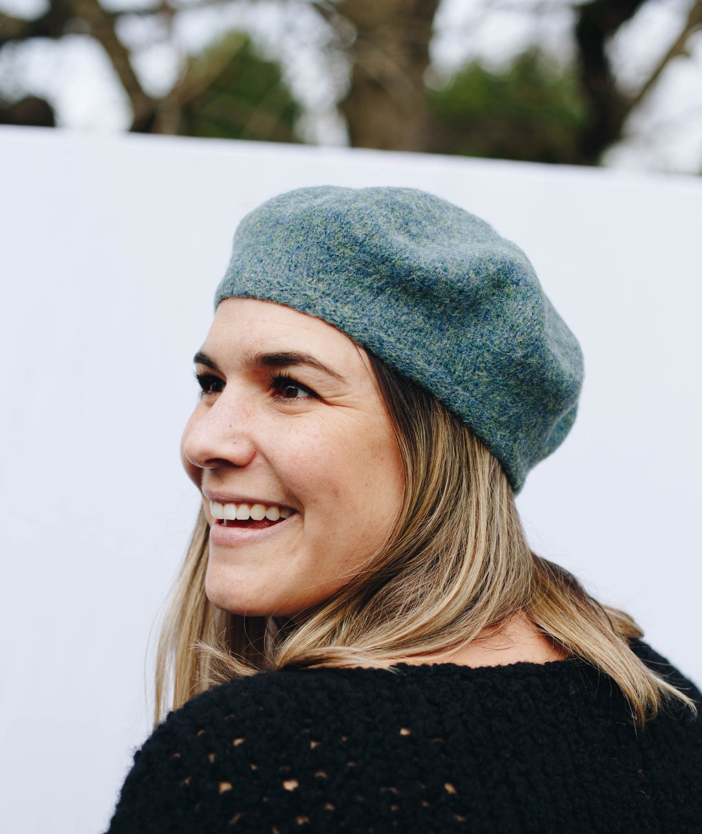 Felted Shetland Beret Using Jamieson's Shetland Spindrift