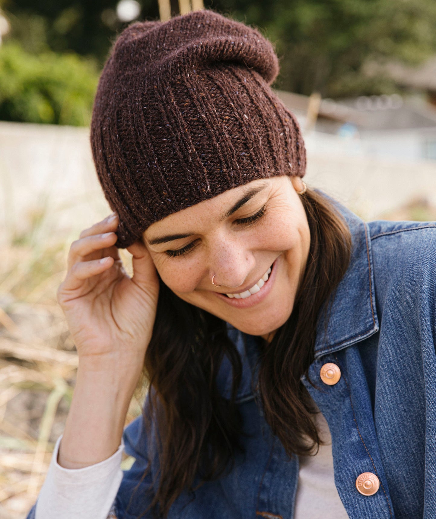 Boyfriend Watch Cap: Double-Stranded Using Rowan Felted Tweed