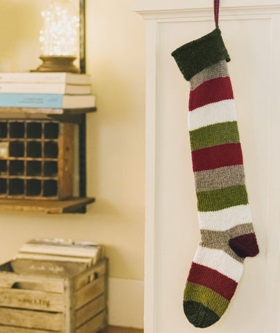 Basic Christmas Stockings: Wee Version Using Blue Sky Fibers Woolstok Bundles