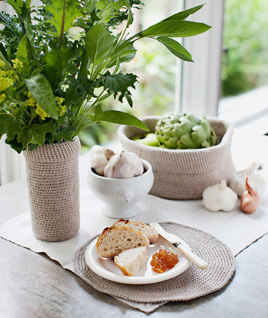 Crocheted Baskets Using Hemp For Knitting Allhemp6