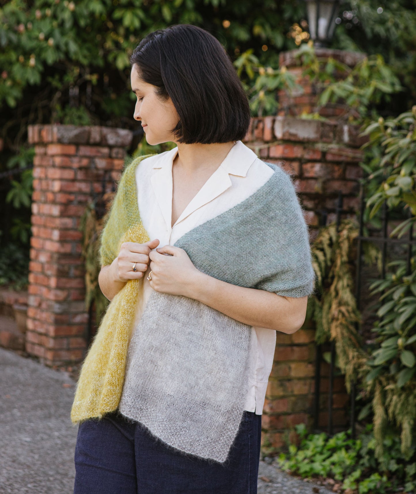 Color Play Mohair Scarf Using Isager Silk Mohair