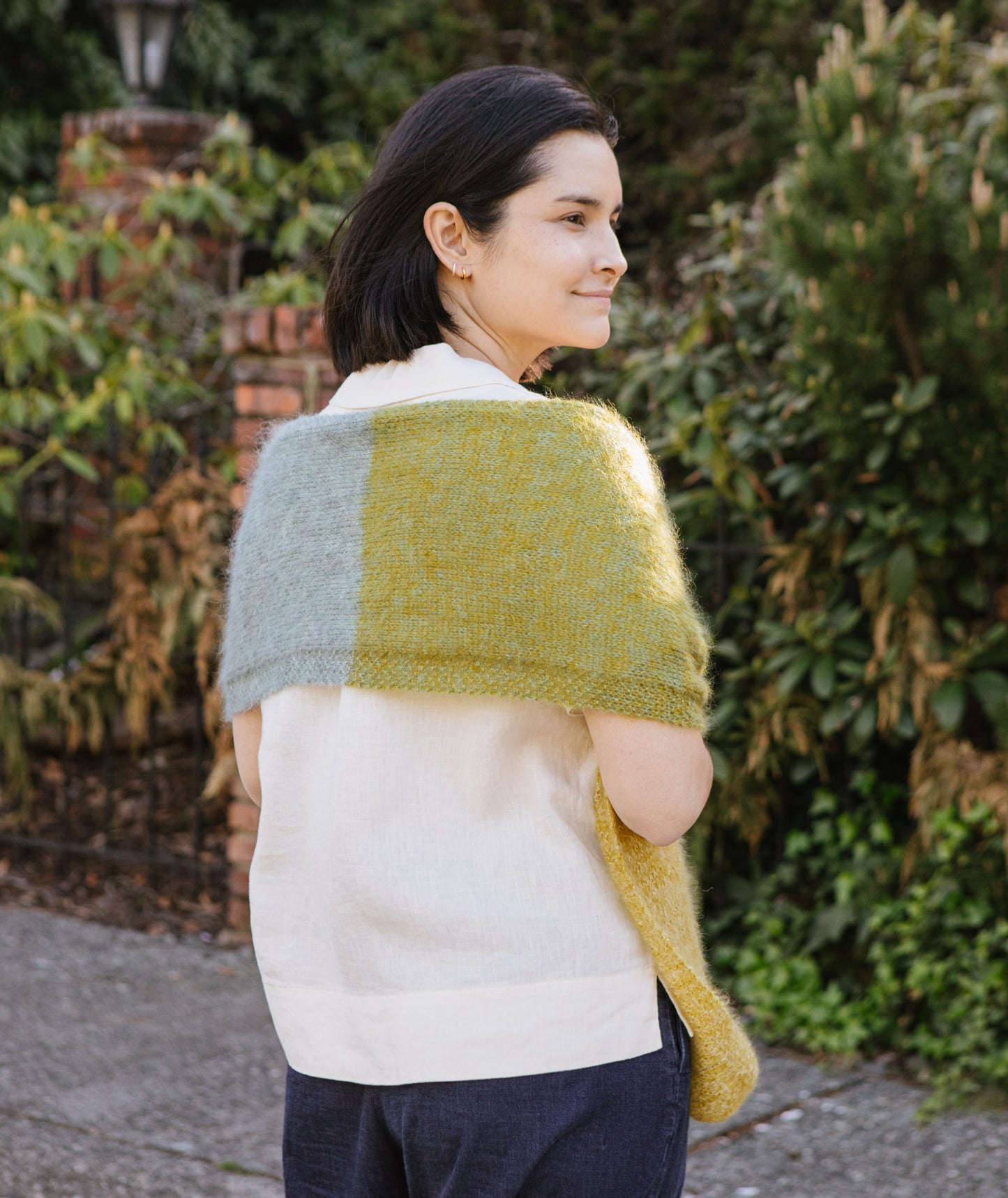 Color Play Mohair Scarf Using Isager Silk Mohair