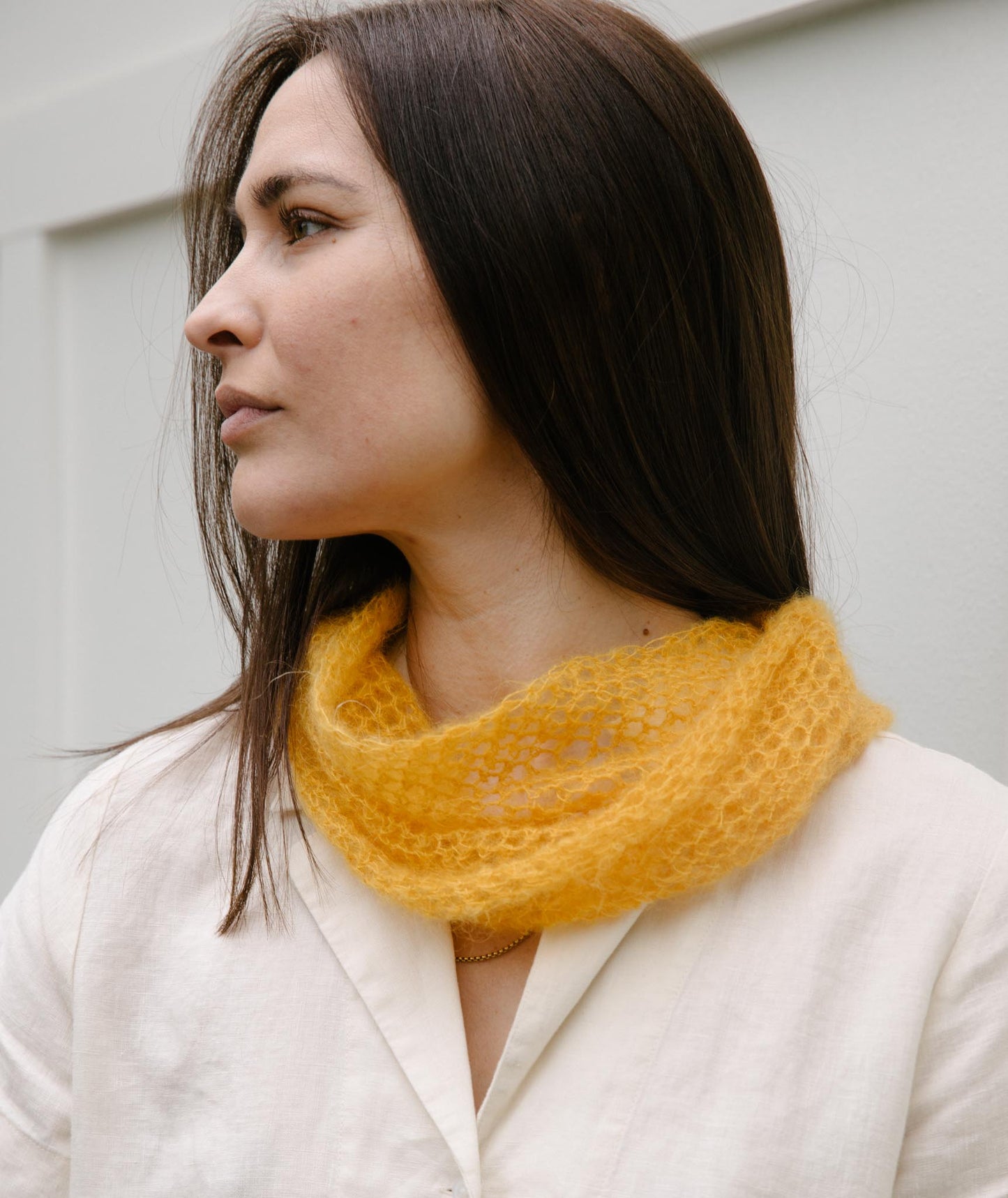 Crocheted Moebius [Small] Cowl Using Rowan Kidsilk Haze