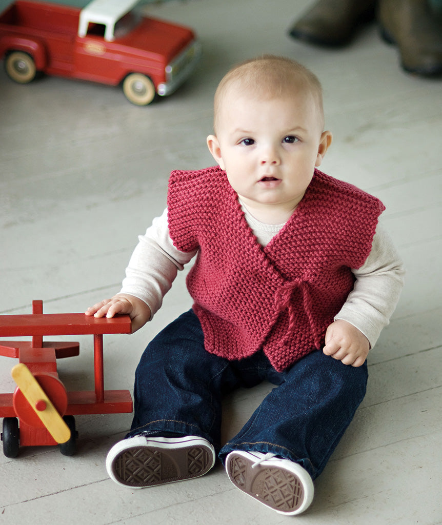 Easy Peasy Baby Jacket in Worsted-Weight Yarn