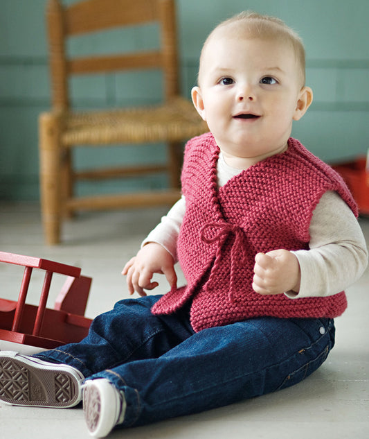 Easy Peasy Baby Jacket in Worsted-Weight Yarn