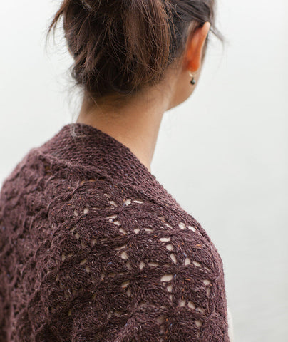 Smocked Lace Wrap & Shrug - Shrug Using Rowan Felted Tweed