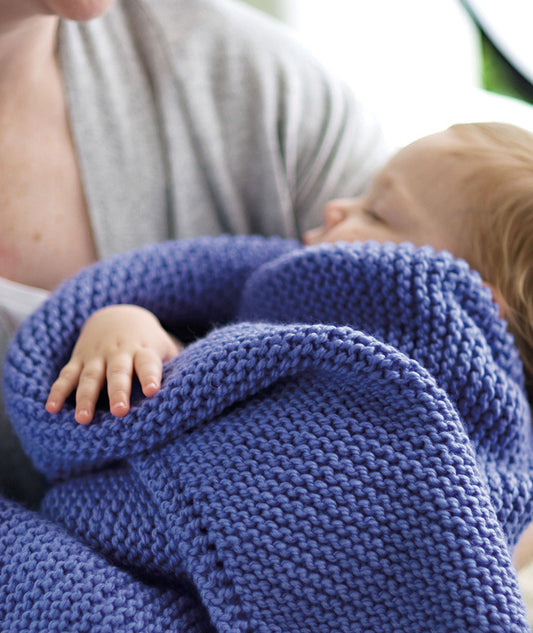 Picot-Edge Baby Blanket & Washcloth (in 3 gauges)