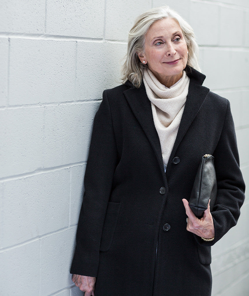 Two-Tone Twill Scarf Using Rowan Fine Lace