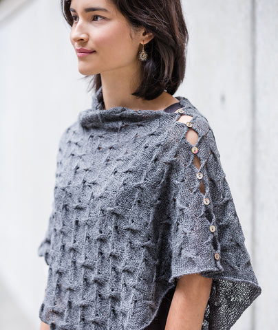 Spin-Stitch Poncho Using Isager Alpaca 2