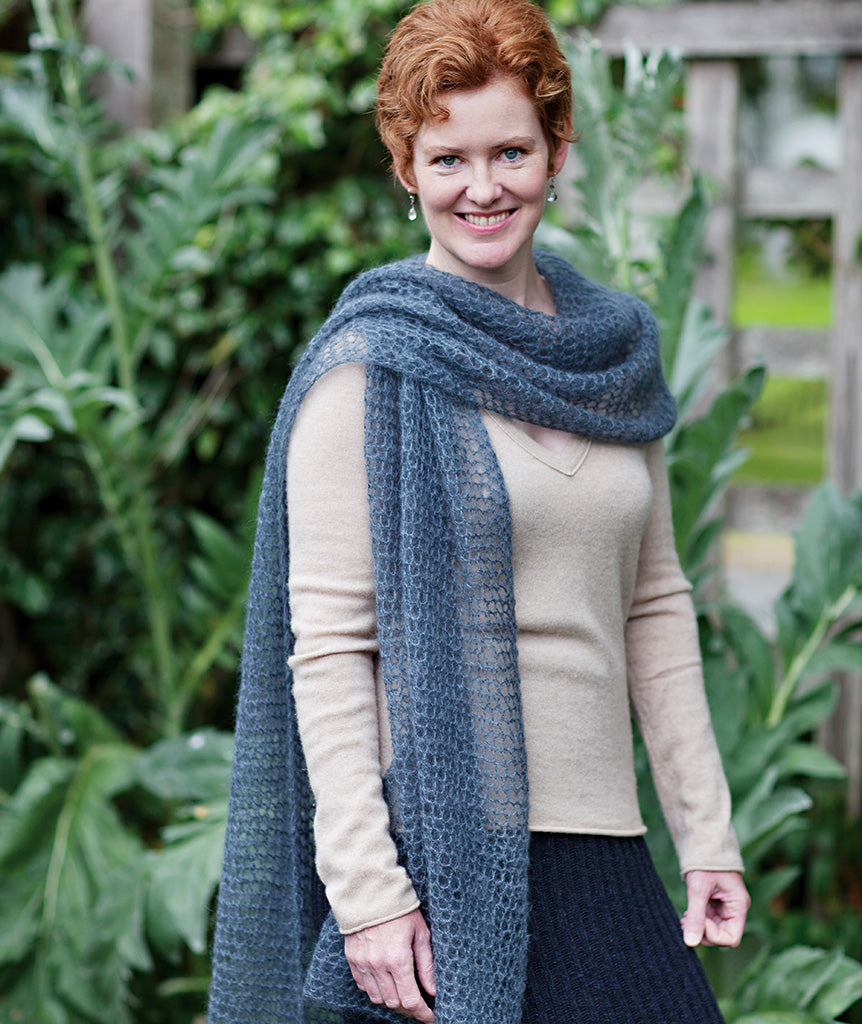 Kelly's Frothy Crocheted Wrap Using Rowan Kidsilk Haze