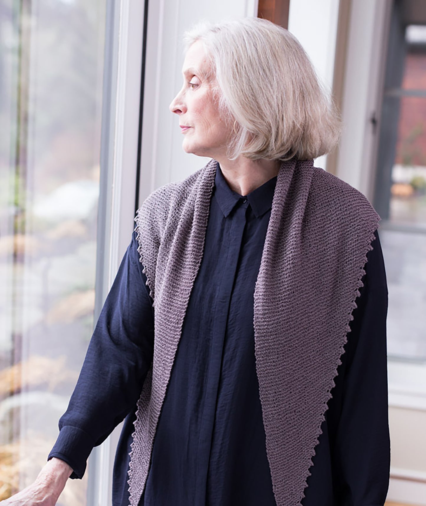 Pinking Shears Scarf Using Shibui Reed