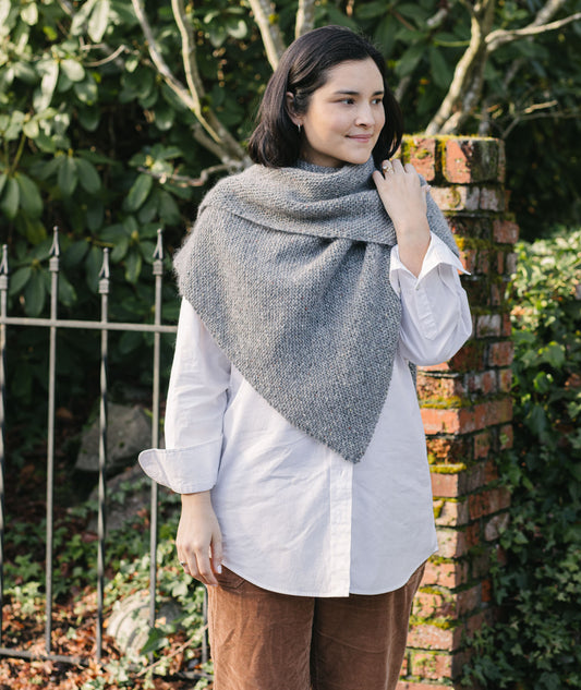 Quadrangle Wrap Using Kelbourne Woolens Cricket and Rowan Kidsilk Haze