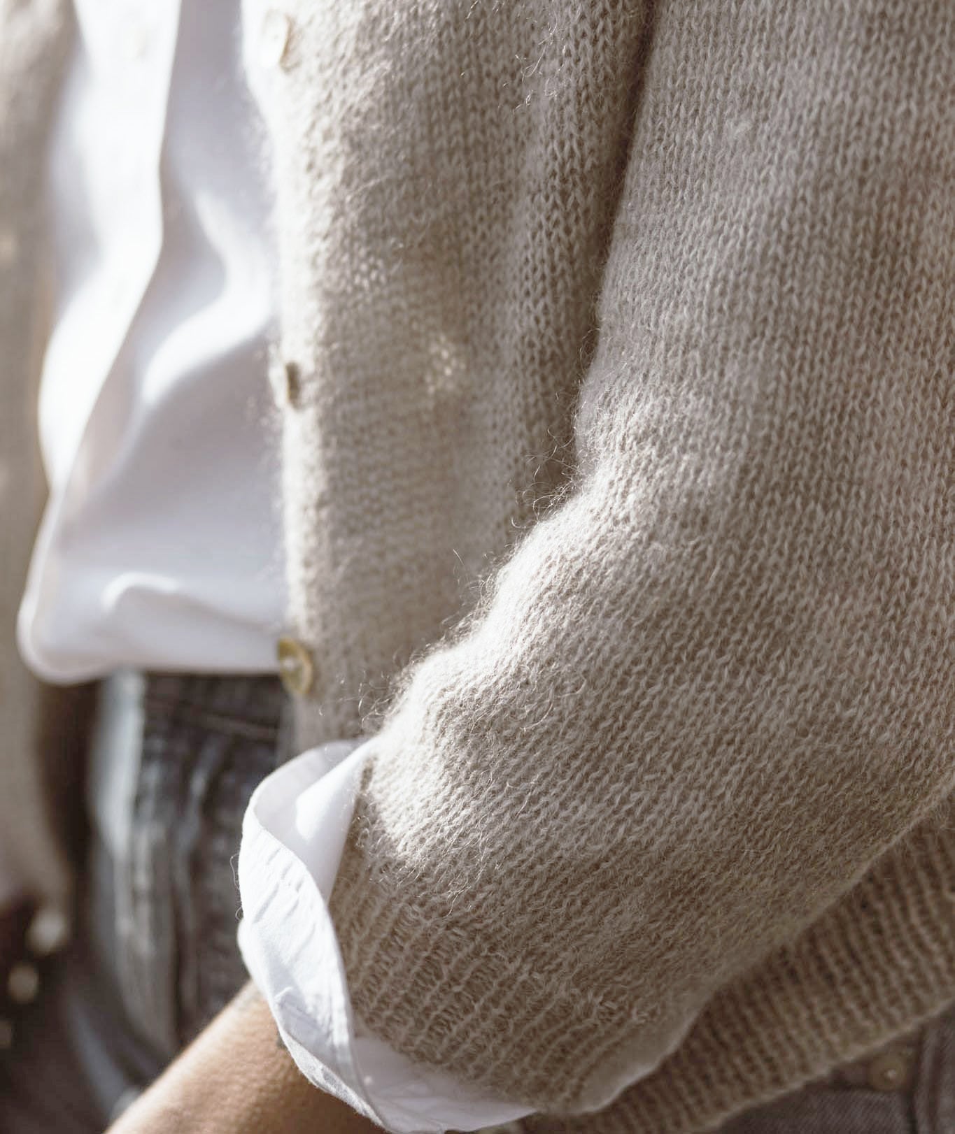 Quintessential Cardigan Using Isager Alpaca 1 and Silk Mohair