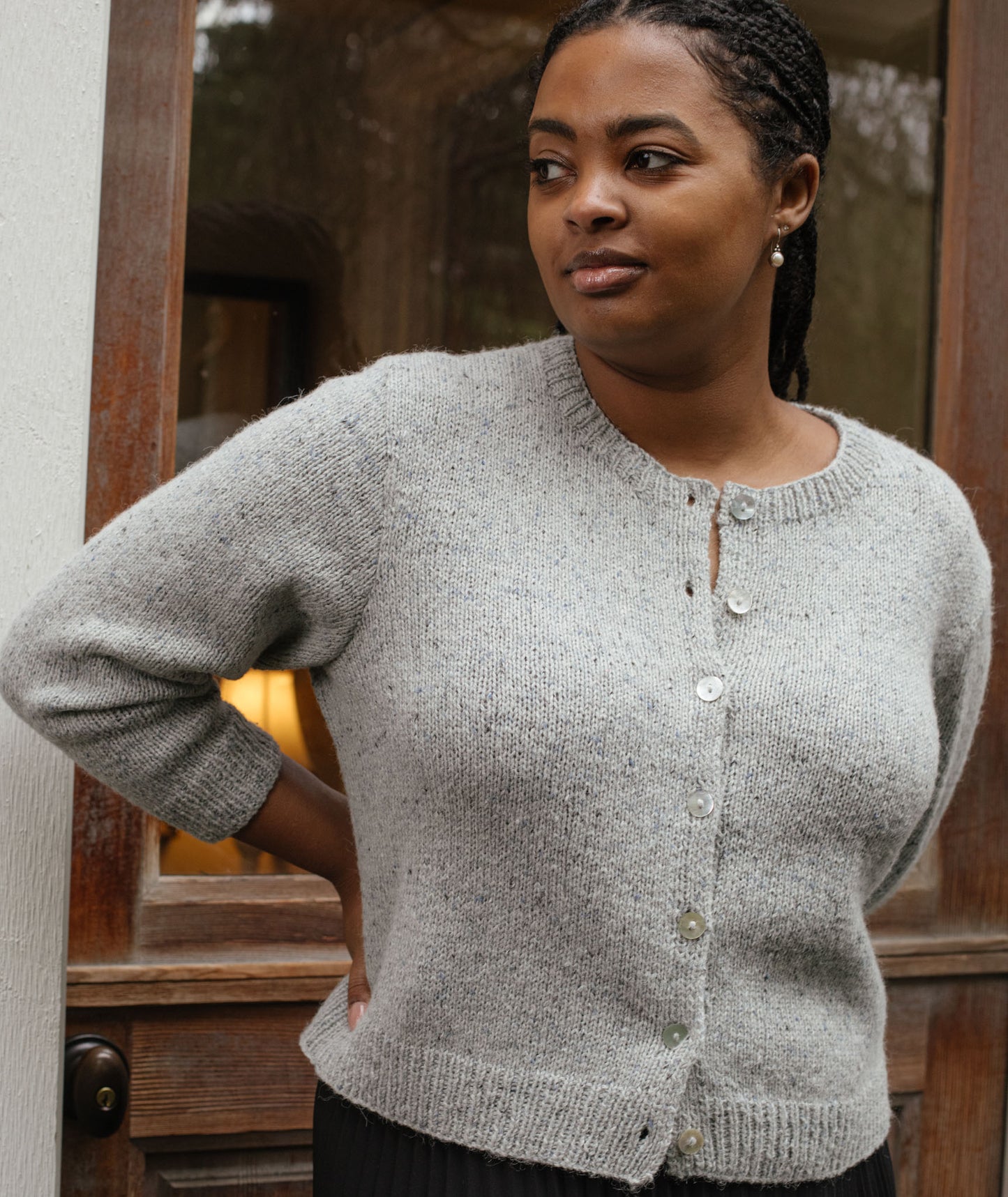 Quintessential Cardigan Using Rowan Felted Tweed