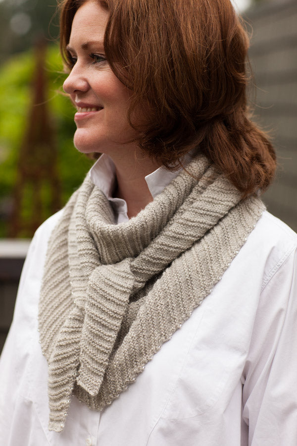 Racing Raindrops Scarf: Larger Version Using Isager Alpaca Merino 2