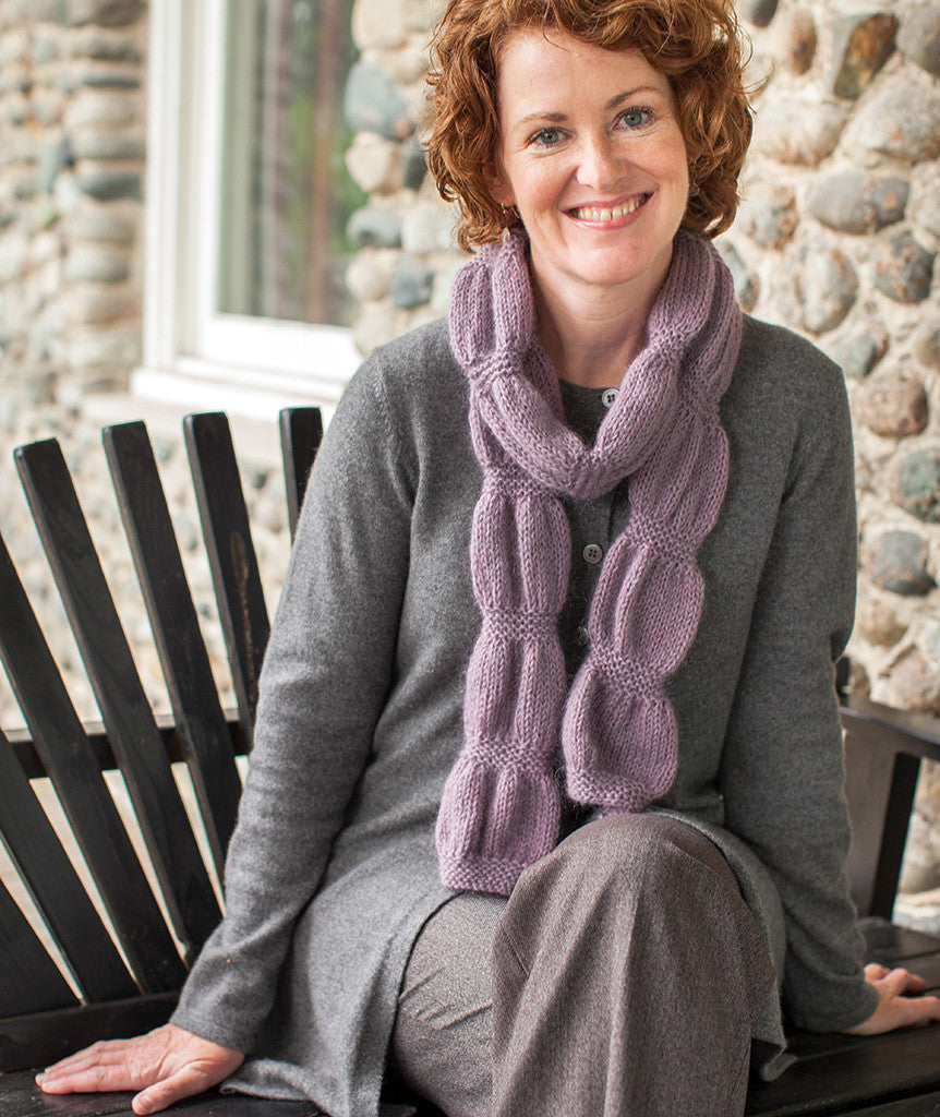 Ruched Scarf Using Rowan Kid Classic