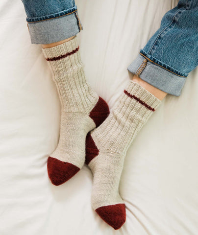 Simple Toe-Up Socks Using The Fibre Co. Amble