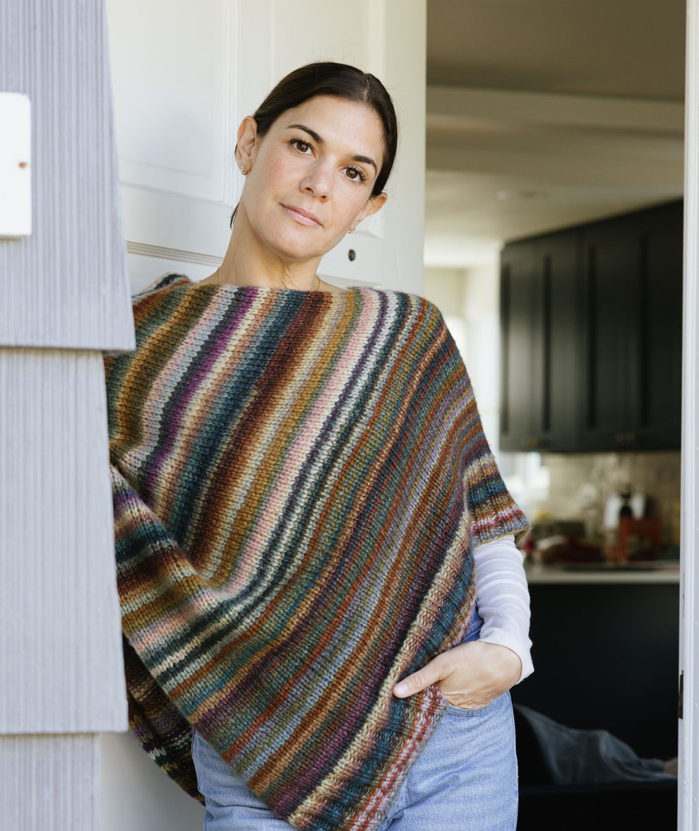 Chunky Seamless Poncho Pattern Churchmouse Yarns & Teas