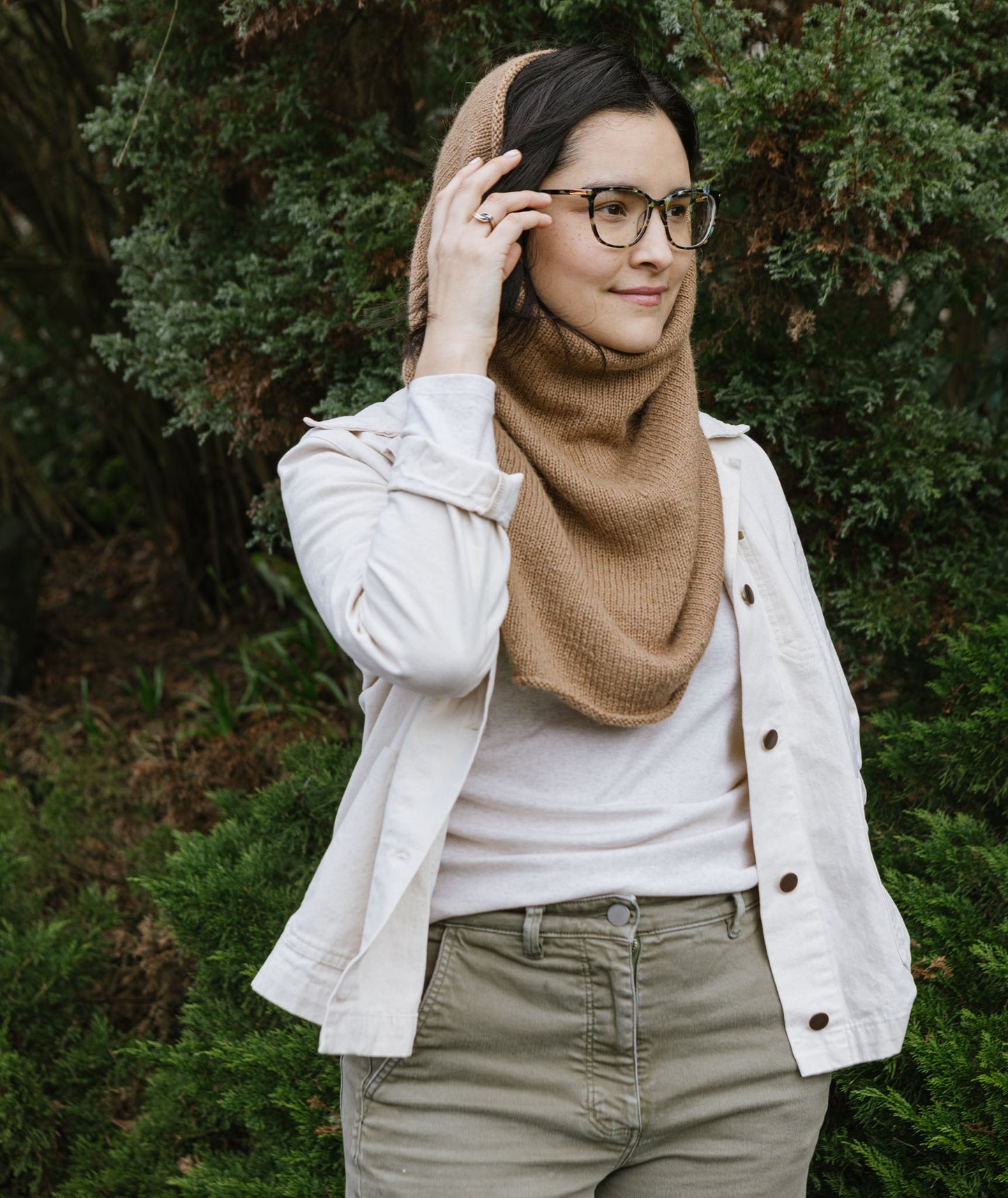 Tapered Cowl Using mYak Baby Camel