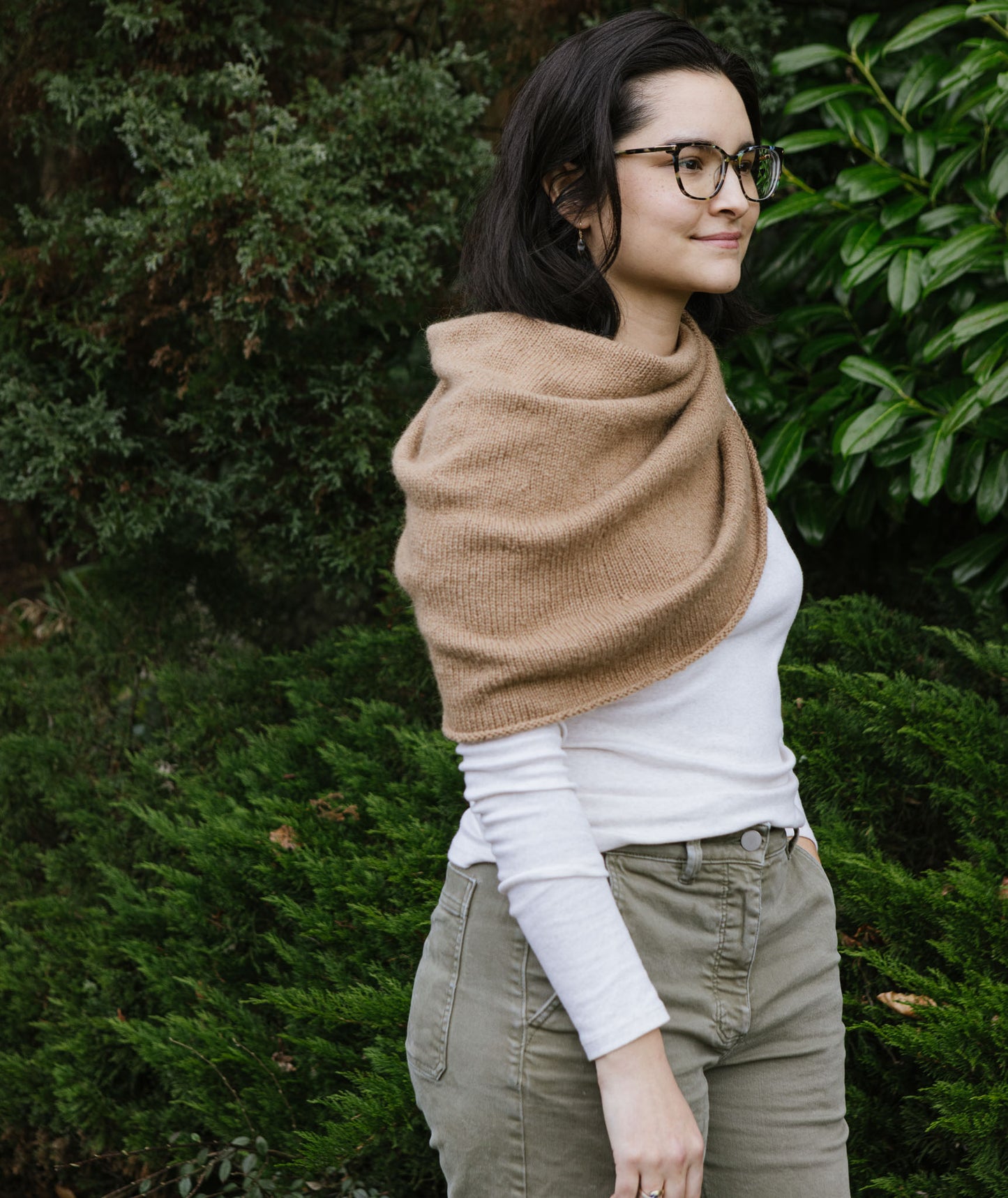 Tapered Cowl Using mYak Baby Camel