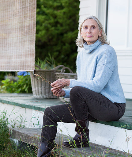 Better-Than-Basic Pullover: Funnel-Neck Version Using Rowan Kid Classic