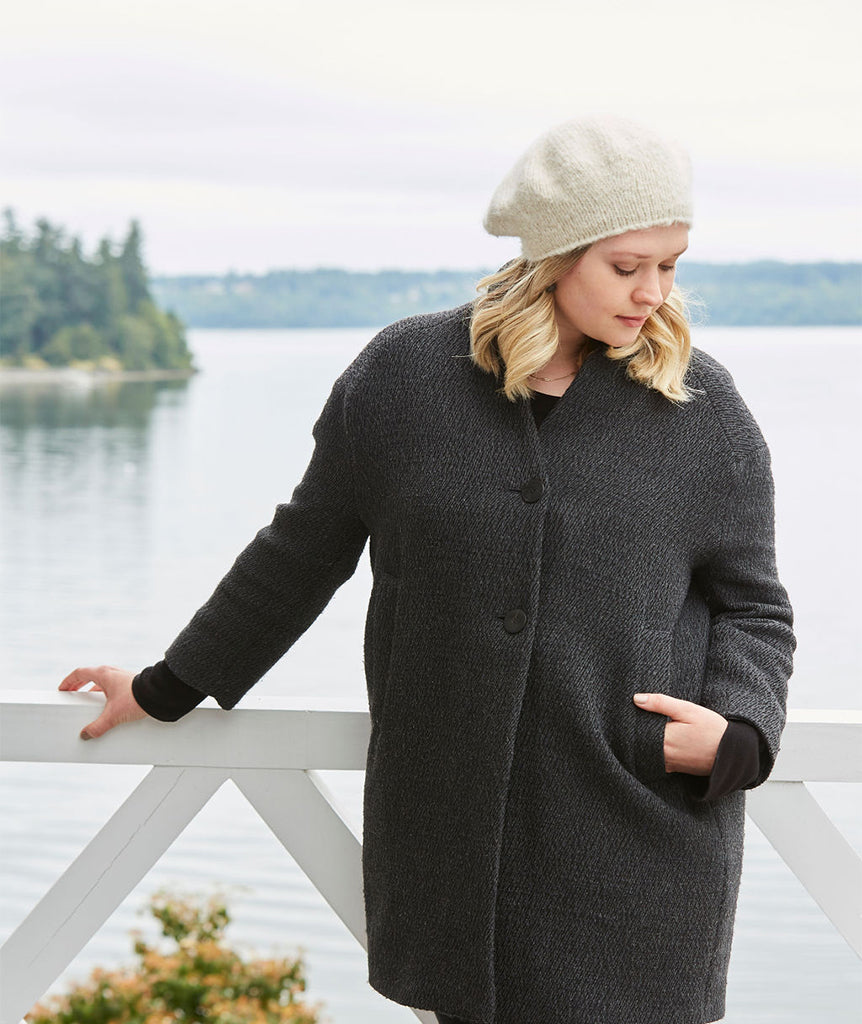 Studio Beret Using Blue Sky Fibers Brushed Suri