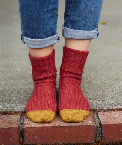 Oxford Socks Using Regia Merino Yak