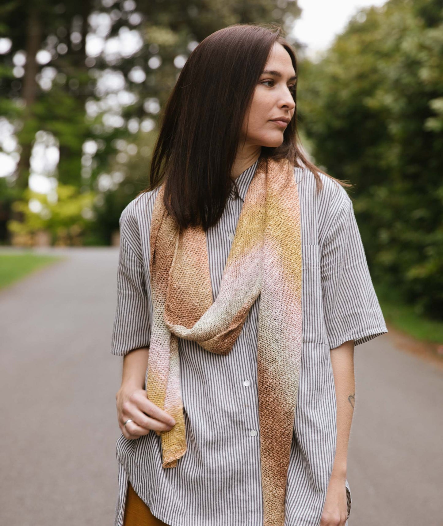 Bias 'Before & After' Scarf Using Lang Linello